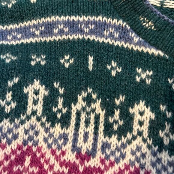 Vintage L.L. Bean Fair Isle Button Front Sweater - Picture 4 of 4